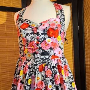 Hell Bunny Halter Pin-up Dress XL